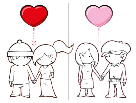 Boys Want Girls &amp, Girls Want Boysのイラスト素材