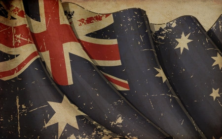 Australian Flag Old Paperの写真素材