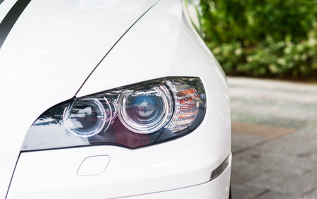 BMW X6 with left lampのeditorial素材