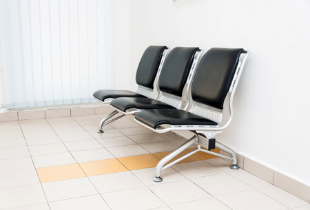 Waiting area with chairs  の写真素材