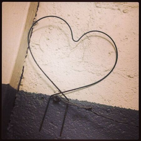 Iron shaped in a heart from my basement の素材