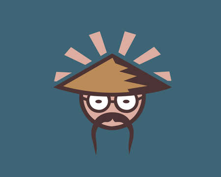 Mustache man shape design is nice design concept.の写真素材