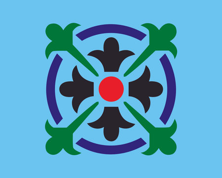 wheel logo design is a nice circle concept of design.の写真素材