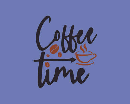 Coffee time logo design concept.のイラスト素材