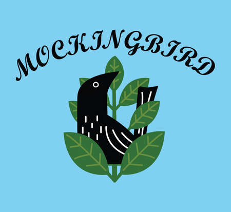 Mocking bird design concept.のイラスト素材