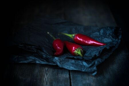 Natural vegetables in the moonlight.の写真素材