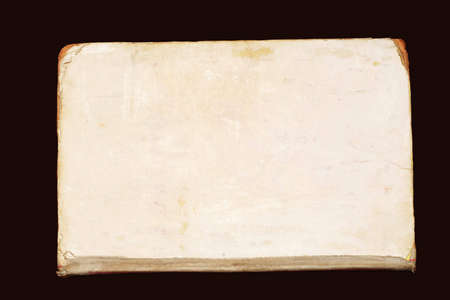 old paper texture on black backgroundの写真素材