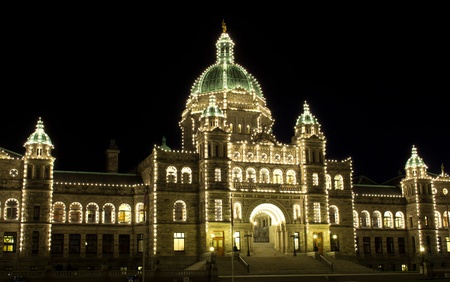 British Columbia, Canada Legislature building in Victoria.のeditorial素材