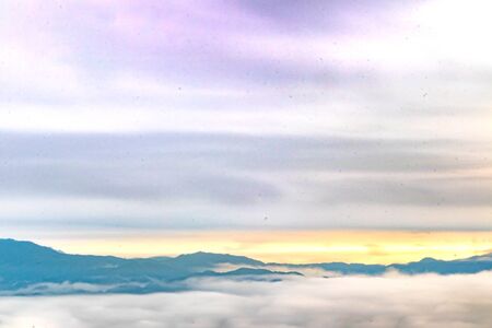 Morning Mist at Thailandの写真素材