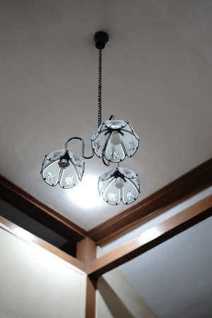 a vintage lamp from a house in Indonesian village