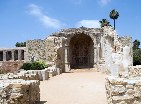 Spanish Mission Ruinsの写真素材