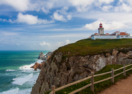 Cabo da Roca - the western extreme point of the European の写真素材