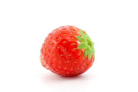 Red strawberry on the white backgroundの写真素材