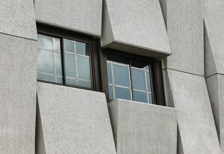 Close up view of windows on modern buildingの写真素材