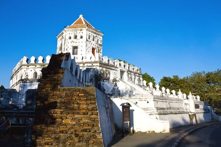 Phra Sumen Fort, the landmark in Bangkokのeditorial素材