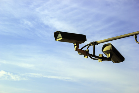 CCTV control camera on sky