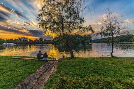 Sunset in Izmailovsky Park