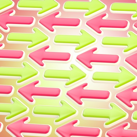 Abstract background made of pointers and arrowsの写真素材