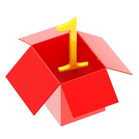 Number one inside the glossy red box