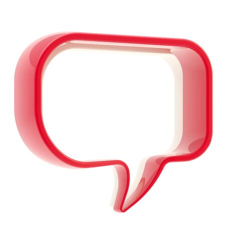 Copyspace text bubble isolatedの写真素材