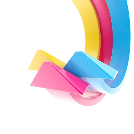 Abstract light background made of arrows