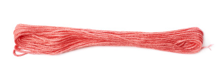 Embroidery thread yarn isolated over the white background