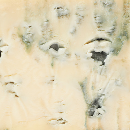 Close-up fragment texture of a blue roquefort cheeseの写真素材