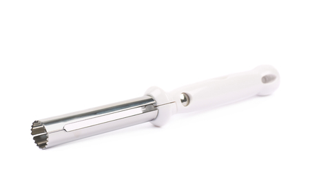 Cupcake corer tool for the core removal, isolated over the white backgroundの写真素材
