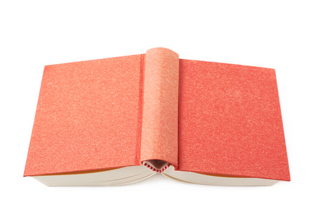Red book isolated over the white backgroundの写真素材