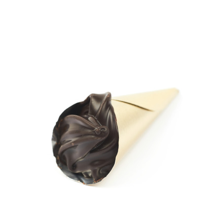 Chocolate confection candy isolated over the white backgroundの写真素材