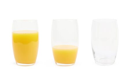 Tall glass isolatedの写真素材