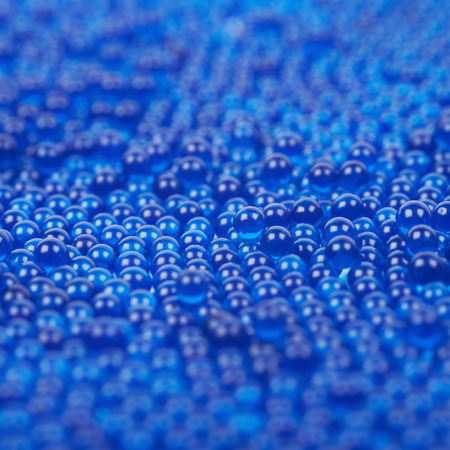 Surface coated with blue beadsの写真素材