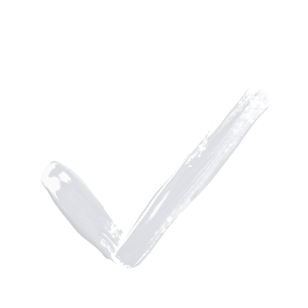 Tick mark made with a paint strokeの写真素材