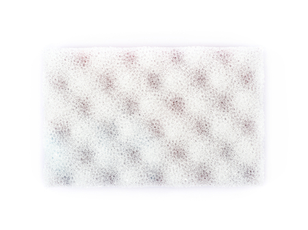 Purple bathing sponge isolatedの写真素材