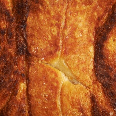 Cinnamon bun close-up