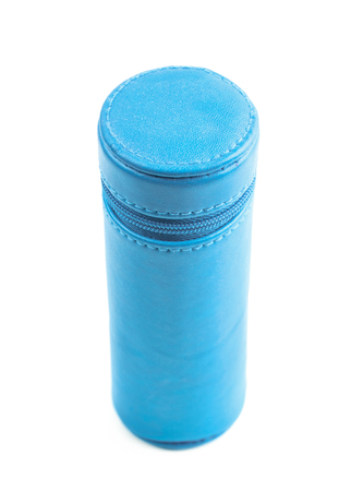 Cylindrical pencil case isolatedの写真素材