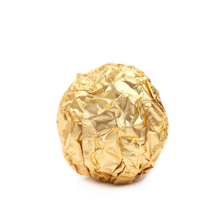 Ball confection candy in a wrapperの写真素材