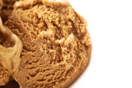 Few ice-cream balls isolatedの写真素材