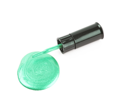 Bottle of nail polish isolatedの写真素材