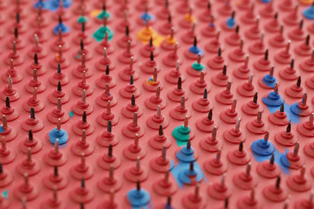 Orthopedic mat with spikesの写真素材