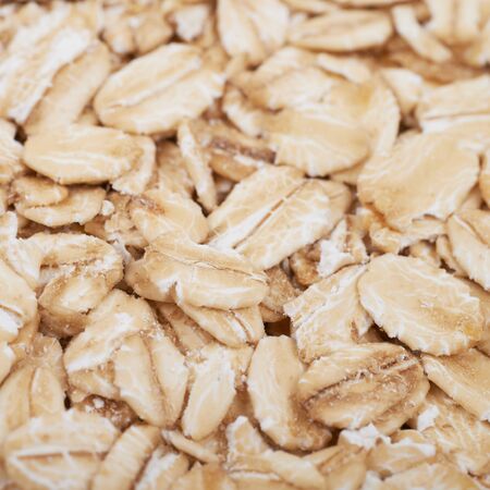 Surface coated with oatmeal flakesの写真素材