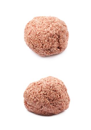 Ball of minced meat isolatedの写真素材