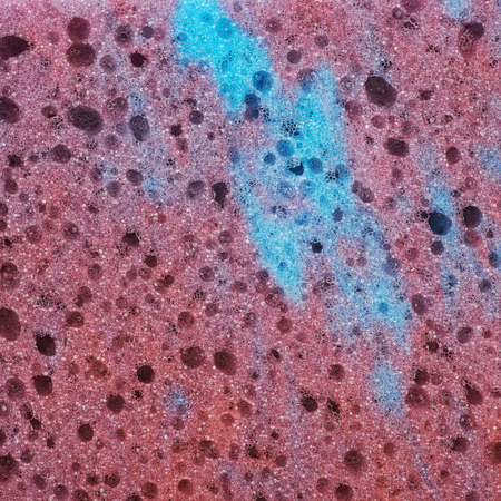 Bathing sponge close-up textureの写真素材