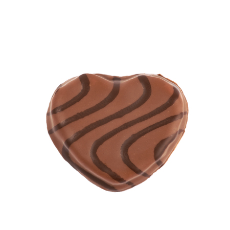 Heart shaped cookie isolatedの写真素材