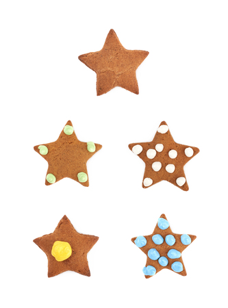 Star shaped cookie isolatedの写真素材