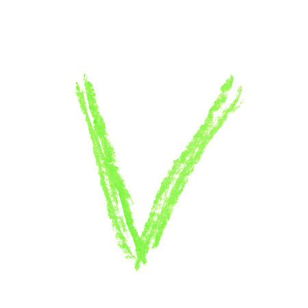 Single hand drawn letter isolatedの写真素材