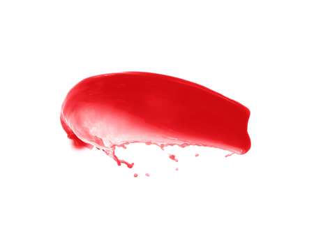 Splash of liquid in motion isolatedの写真素材