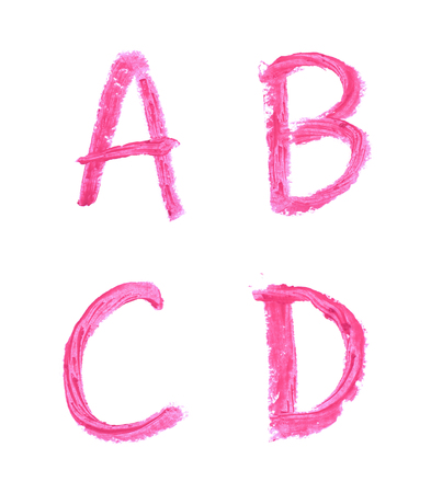 Set of letters isolatedの写真素材