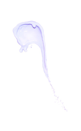 Splash of liquid in motion isolatedの写真素材