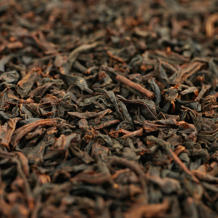 Surface covered with the tea leaves as a texture backdrop compositionの写真素材